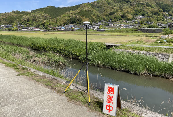 用地測量の写真